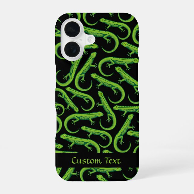 Funda Para iPhone 16 Patrón de horizonte verde (Reverso )