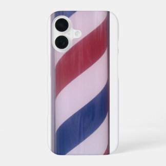 Funda Para iPhone 16 patrón de la barra de la peluquería
