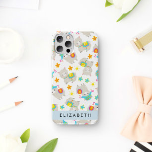 Funda Para iPhone 16 Patrón De Llamas, Alpacas, Flores, Tu Nombre
