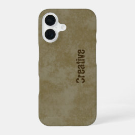 Funda Para iPhone 16 Patrón de mancha de café para creativos