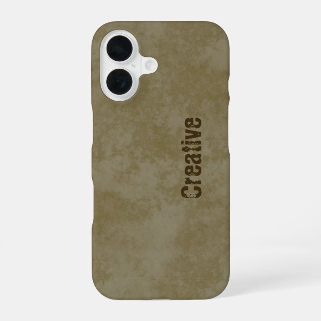Funda Para iPhone 16 Patrón de mancha de café para creativos (Reverso )