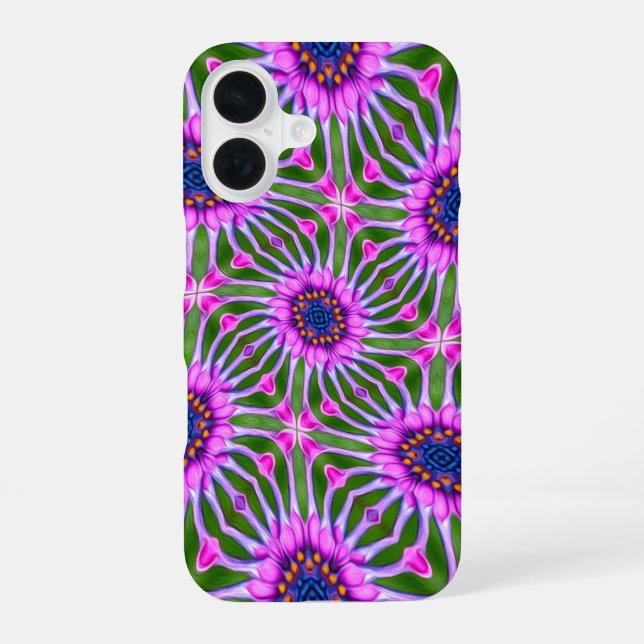 Funda Para iPhone 16 Patrón de margarita estética (Reverso )