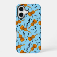 Patrón de notas de música en violín