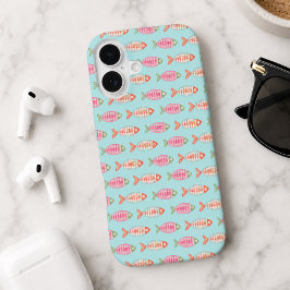 Funda Para iPhone 16 Patrón de peces de verano costero colorido