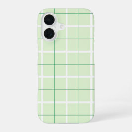 Funda Para iPhone 16 Patrón de raya vertical de color suave con diseño 