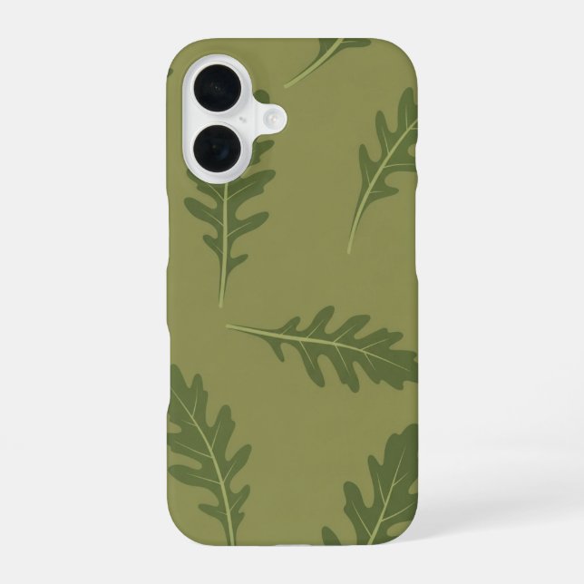 Funda Para iPhone 16 Patrón de rúcula vintage (Reverso )