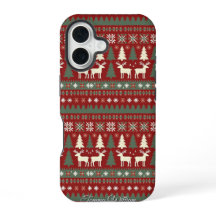 Patrón de suéter feo de Navidad lindo