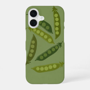 Funda Para iPhone 16 Patrón de Vaina de Guisante Vintage