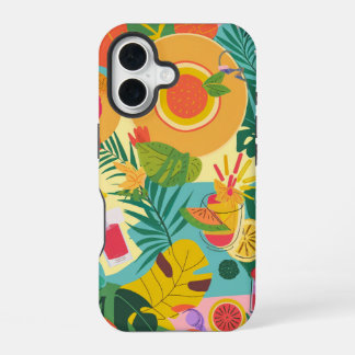 Funda Para iPhone 16 Patrón de verano colorido