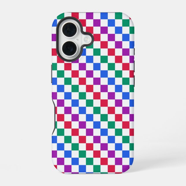 Funda Para iPhone 16 Patrón diagonal de dulces joya (Reverso )
