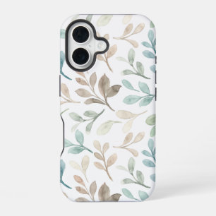 Funda Para iPhone 16 Patrón floral de acuarela