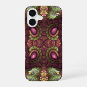 Funda Para iPhone 16 Patrón floral psicodélico abstracto de asterias de