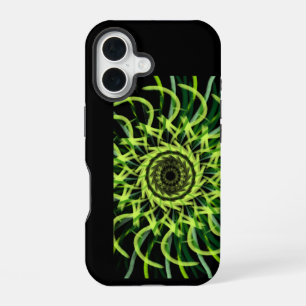 Funda Para iPhone 16 Patrón Geométrico Abstracto de Vórtice Hipnótico V