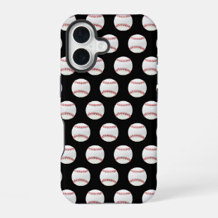 Funda Para iPhone 16 Patrón moderno y moderno de béisbol sin foco