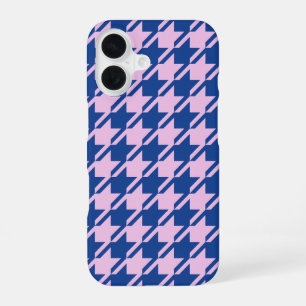 Funda Para iPhone 16 Patrón rosa y azul de Houndstap