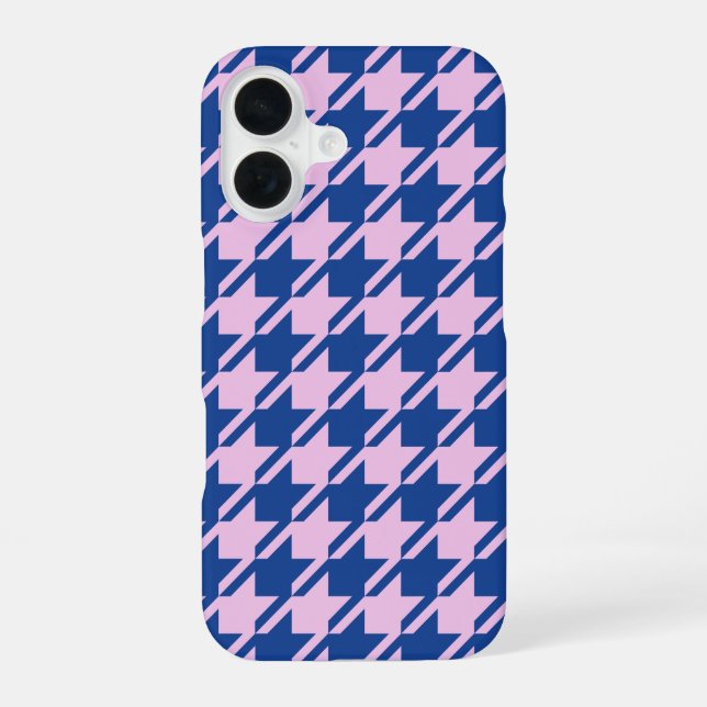 Funda Para iPhone 16 Patrón rosa y azul de Houndstap (Reverso )