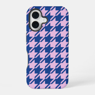 Funda Para iPhone 16 Patrón rosa y azul de Houndstap