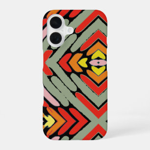 Funda Para iPhone 16 Patrón Tribal del Suroeste Artístico