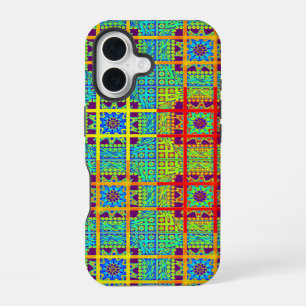 Funda Para iPhone 16 patrón tribal étnico maya