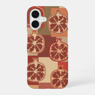 Funda Para iPhone 16 Patrón vintage con granadas estilizadas