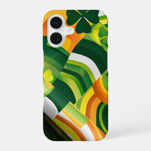 FUNDA PARA iPhone 16 PATRONES ABSTRACTOS DE IRLANDA AMARILLO NARANJA VE