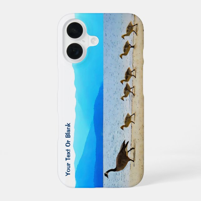 Funda Para iPhone 16 Patrulla costera - Cerdo de Canadá (Reverso )