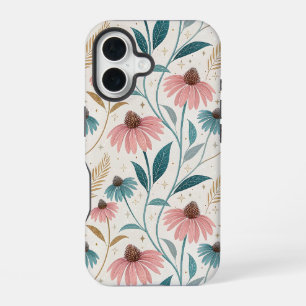 Funda Para iPhone 16 Pattern Echineceas Glitter