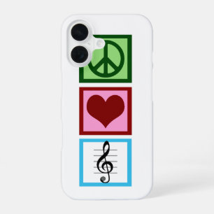 Funda Para iPhone 16 Paz Amor Música