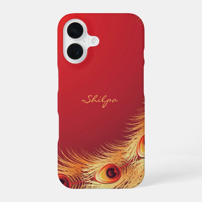 Funda Para iPhone 16 Peacock Feather (Reverso )