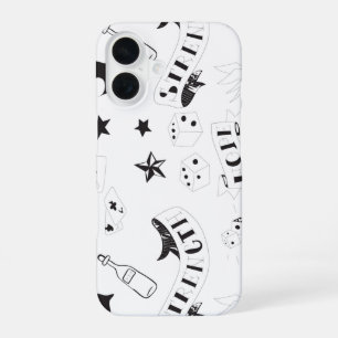 Funda Para iPhone 16 Pegatinas de Flash de Tatuaje Esperanza