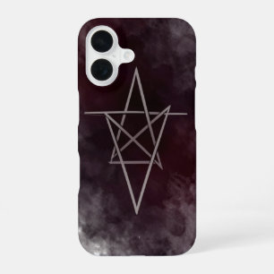 Funda Para iPhone 16 Pentagram in Dark Red Smoke Phone Case