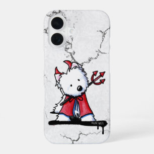 Funda Para iPhone 16 Pequeño diablo Westie