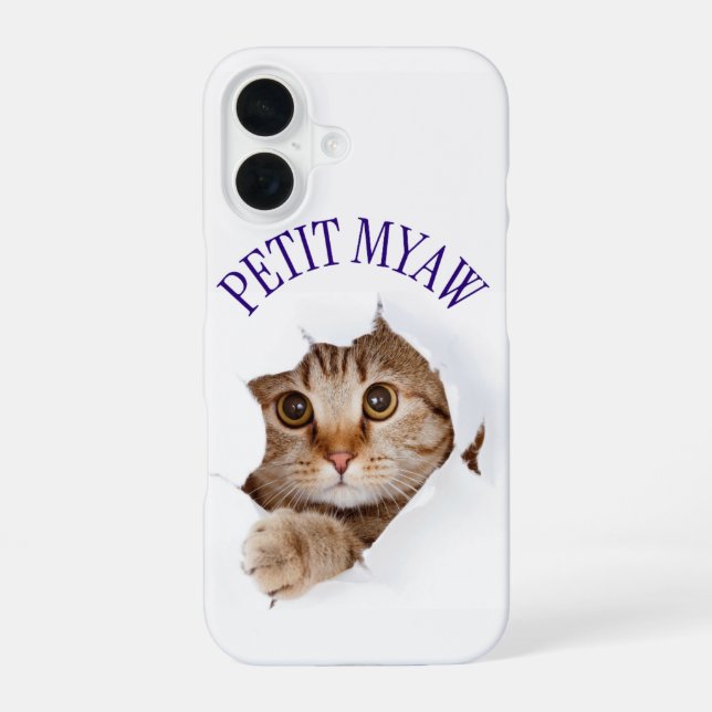Funda Para iPhone 16 pequeño myaw (Reverso )