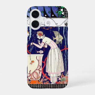 FUNDA PARA iPhone 16 PEQUEÑO PEZ IMPRESIONANTE, BELLEZA DE MODA ART DÉC