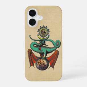 Funda Para iPhone 16 Pergamino del dragón medieval de Ripley