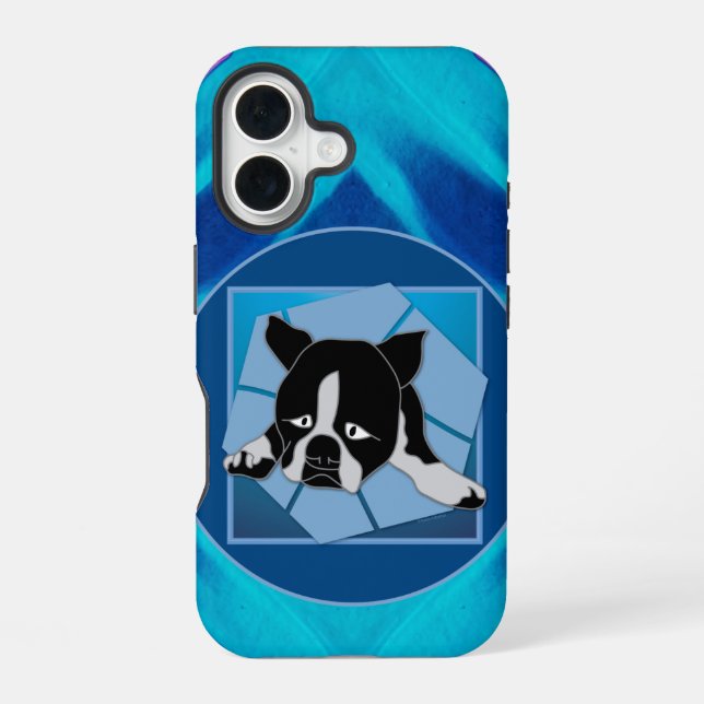 Funda Para iPhone 16 Perrito Triste (Reverso )