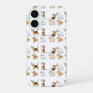 Funda Para iPhone 16 Perro Animal Cute Corgi Brown Bolonka
