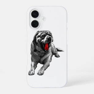 Funda Para iPhone 16 Perro de la Sombra Carmesí
