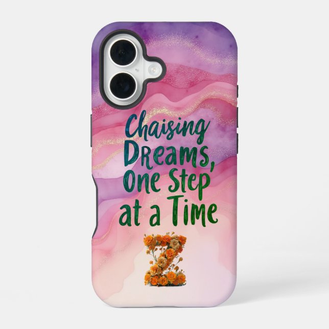 FUNDA PARA iPhone 16 PERSIGUIENDO SUEÑOS (Reverso )