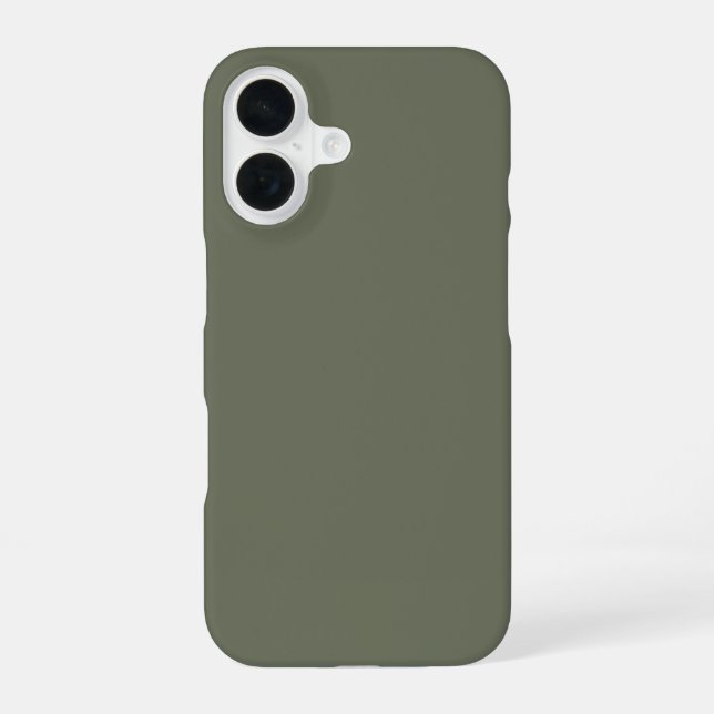 Funda Para iPhone 16 Personalizable Moss Green iPhone 16 Funda (Reverso )