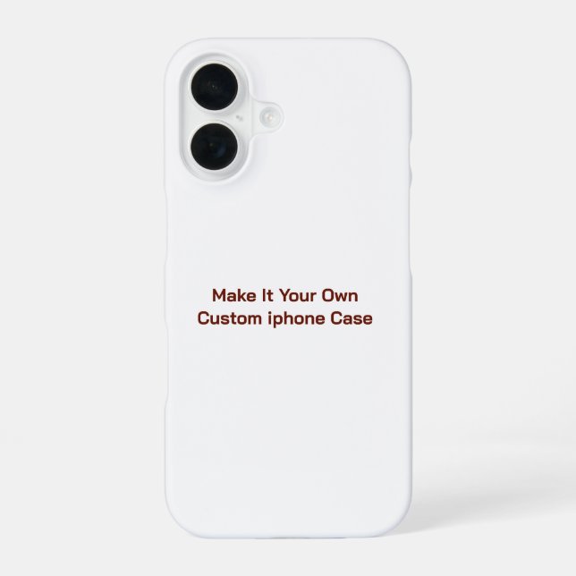 Funda Para iPhone 16 Personalizado  (Reverso )