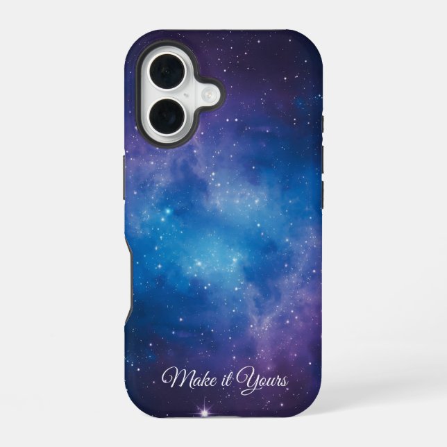 Funda Para iPhone 16 Personalizado Galaxy Nombre Teléfono Estuche - Art (Reverso )