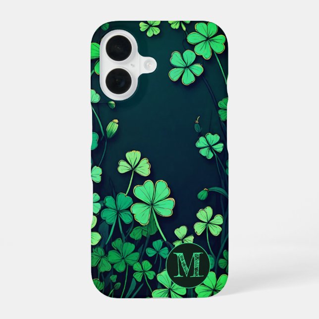 Funda Para iPhone 16 Personalizado Shamrock Meadow (Reverso )