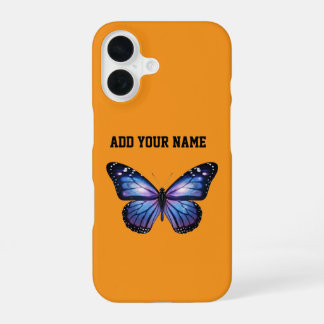 Funda Para iPhone 16 Personalized Galaxy Butterfly Cosmic Nebula Aesthe