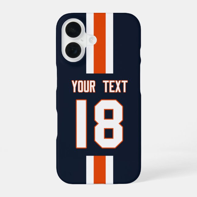 Funda Para iPhone 16 Personalized Sports Jersey  (Reverso )