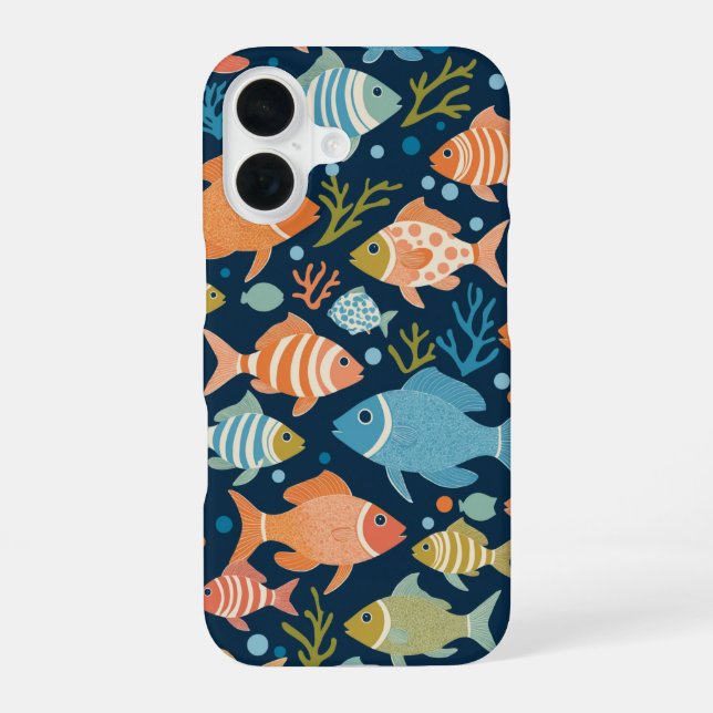 Funda Para iPhone 16 Pescado (Reverso )