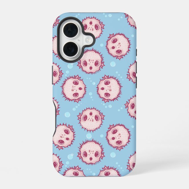 Funda Para iPhone 16 Pescado Puffer (Reverso )