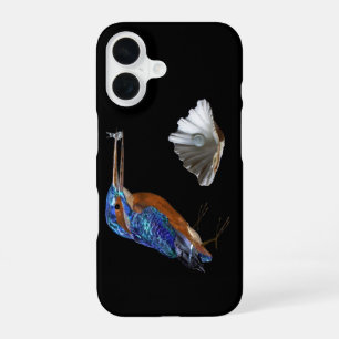 Funda Para iPhone 16 PESCADOR DE REINO, COLOR MARÍTIMO Y Azul Eléctrico