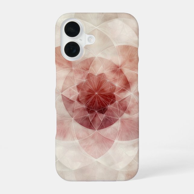 Funda Para iPhone 16 Petales de flujo de Rubor (Reverso )