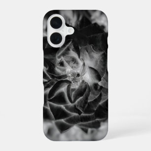 Funda Para iPhone 16 Pétalos blancos y negros